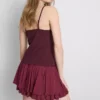 Top tipo babydoll con cuello en V