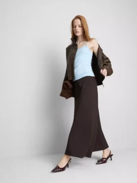 Top tipo camisola elástico con alto contenido en algodón