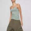 Top tipo camisola elástico con alto contenido en algodón