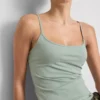 Top tipo camisola elástico con alto contenido en algodón