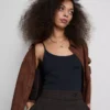 Top tipo camisola elástico con alto contenido en algodón