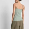 Top tipo camisola elástico con alto contenido en algodón