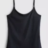 Top tipo camisola elástico con alto contenido en algodón