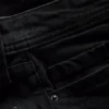 Vaqueros acampanados de algodón denim de talle medio