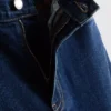 Vaqueros ajustados de cintura alta de denim de algodón