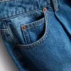 Vaqueros de algodón denim con corte acampanado