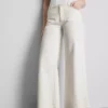 Vaqueros de algodón denim de talle medio y pierna ancha
