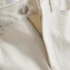 Vaqueros de denim de algodón de corte recto