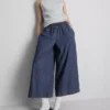 Vaqueros tipo culotte de pierna ancha