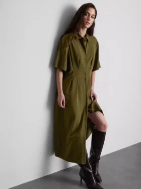 Vestido camisero midi