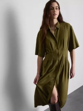 Vestido camisero midi