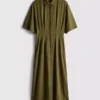 Vestido camisero midi