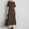 Vestido camiseta midi