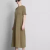 Vestido camiseta midi
