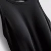 Vestido midi con sujetador incorporado de punto acanalado