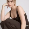 Vestido midi de cuello cuadrado «Second Skin»