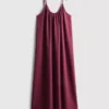 Vestido midi de tirantes