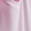Vestido mini tipo camiseta ajustado de canalé