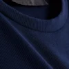 Vestido mini tipo camiseta ajustado de canalé