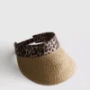 Visera con estampado animal