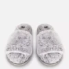 Zapatillas de Casa mullidas con tiras cruzadas