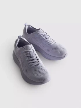 Zapatillas de cordones de punto