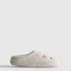 Zapatillas de felpa con corazón