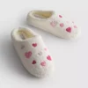 Zapatillas de felpa con corazón