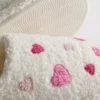 Zapatillas de felpa con corazón