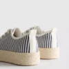 Zapatillas de lona con suela plana de yute