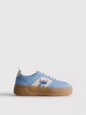 Zapatillas gruesas de Disney con suela de goma y el personaje Stitch
