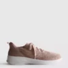 Zapatillas sin cordones con detalles de diamantes