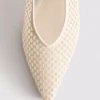Zapatos de Tacón con puntera puntiaguda de malla tejida
