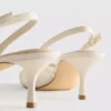 Zapatos de Tacón con talón abierto de malla y horma ancha