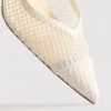 Zapatos de Tacón con talón abierto de malla y horma ancha