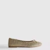 Zapatos planos trenzados