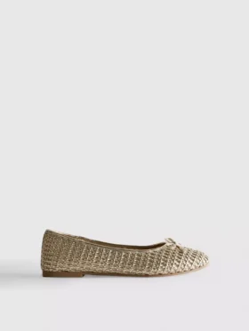 Zapatos planos trenzados
