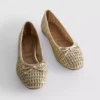 Zapatos planos trenzados